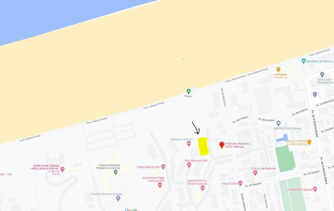 Cabourg T2 Front De Mer - Proche Thalasso Eksteriør billede